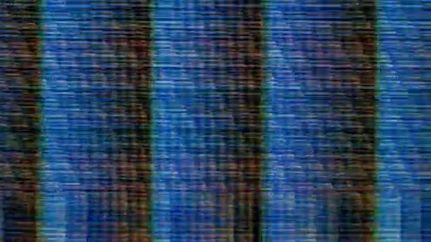 Effetti Distorsione Glitch Generati Dal Computer — Video Stock