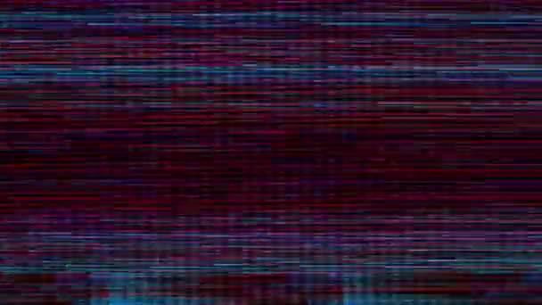 Computer Generated Distortion Glitch Effects — Stock Video