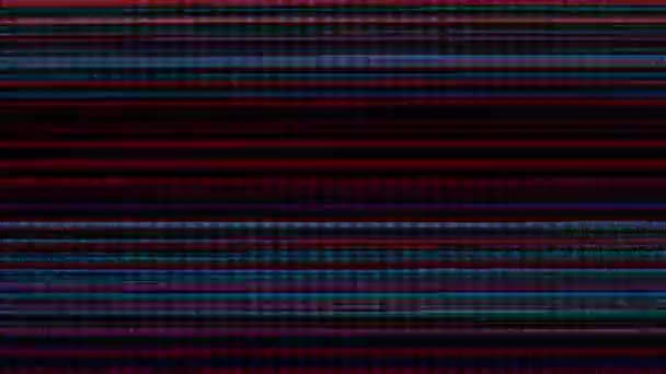 Effetti Distorsione Glitch Generati Dal Computer — Video Stock