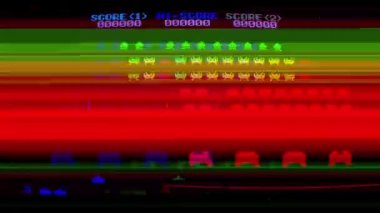 space Invaders bilgisayar oyunu hareket grafik gösterimi