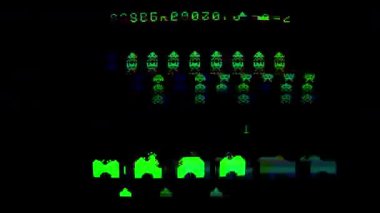 space Invaders bilgisayar oyunu hareket grafik gösterimi