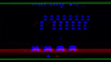 space Invaders bilgisayar oyunu hareket grafik gösterimi