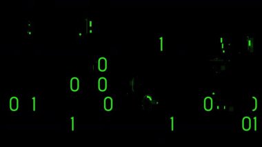 ikili kod ekranda büyüyen