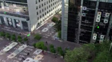 Paris iş bölgesi zaman atlamalı veri ve bilgi bina cephe eşlenen programlama bilgisayar ile