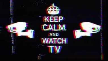 Sakin olun ve cctv kameraları ile tv yazı izlemek