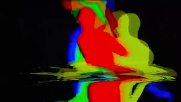 Επιδέξιος Άντρα Χορευτή Σύγχρονο Στιλ Αυτή Σειρά Είναι Μια Σκιά — Αρχείο Βίντεο