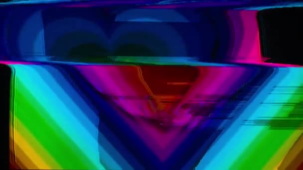 Abstract Background Motion Graphic Hearts — Stock Video