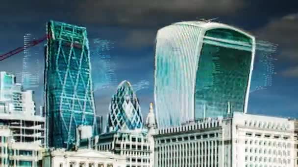 不同地区及地点 伦敦有噪音影响的建筑物 — 图库视频影像