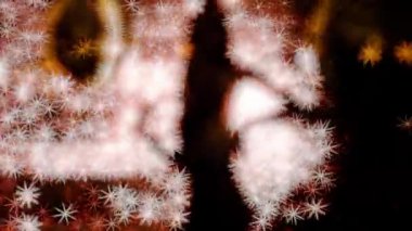 Güzel kadın parlak arka plan üzerinde dans yavaş silüeti