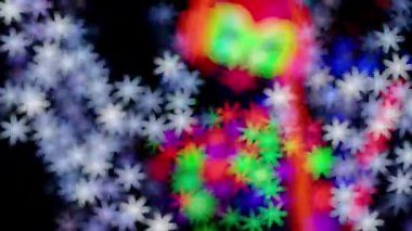 UV kılık dans seksi genç kadın