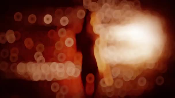 Silhouette Beautiful Woman Slow Dancing Shiny Background — Stock Video