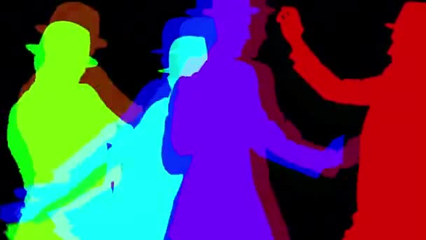 Επιδέξιος Άντρα Χορευτή Σύγχρονο Στιλ Αυτή Σειρά Είναι Μια Σκιά — Αρχείο Βίντεο