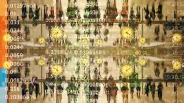 Geceleri şehrin bulanık arkaplanı