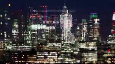 şaşırtıcı Londra şehir manzarası timelapse veri ve bilgi bina cephe eşlenen programlama bilgisayar ile