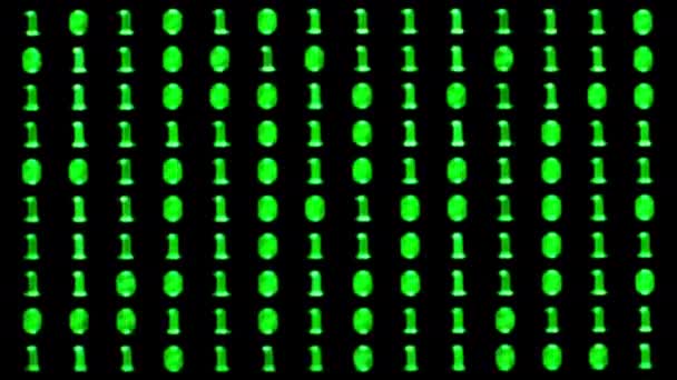 二进制数字数据与计算机编程信息 — 图库视频影像