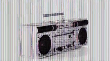 vintage hifi Skype'te radyo etrafında iplik