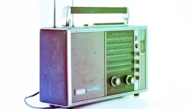 vintage hifi Skype'te radyo etrafında iplik