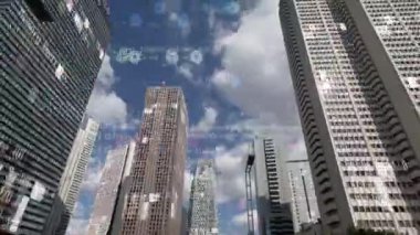 Tokyo şehir timelapse veri ve bilgi programlama bilgisayar ile 