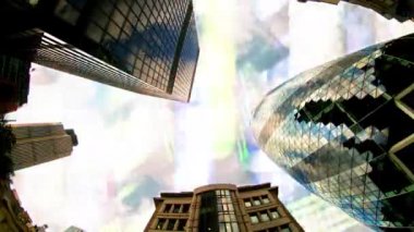 London docklands finansal veri ve bilgi binalar yüz eşlenen programlama bilgisayar ile