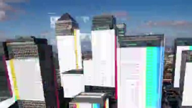 London docklands timelapse hisse senetleri ve hisse finansal bilgiler ve grafikler her bina yüz eşlenen