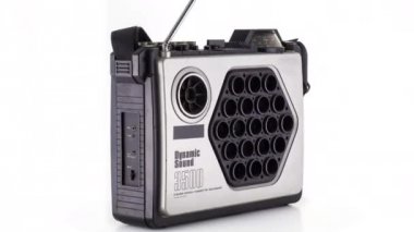 vintage hifi Skype'te radyo etrafında iplik