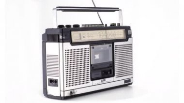 vintage hifi Skype'te radyo etrafında iplik