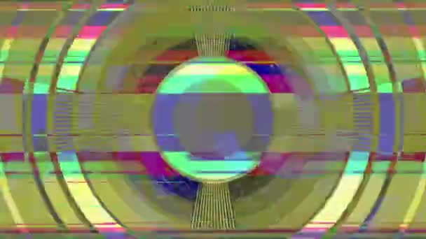Mix Different Television Video Glitches Static Captured Old Tvs — Stock Video