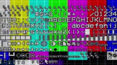  farklı televizyon ve video glitches ve eski TV yakalanan statik karışımı