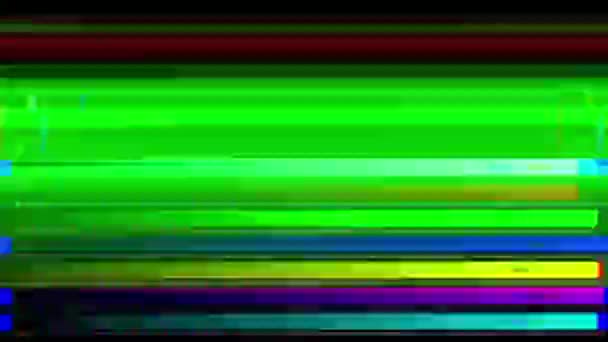 Farklı Televizyon Video Glitches Eski Yakalanan Statik Karışımı — Stok video