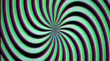 Hipnotik döngü ile retro televizyon yakın