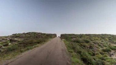 Güzel cap de creus milli park sahil Catalina, İspanya sürücüde POV