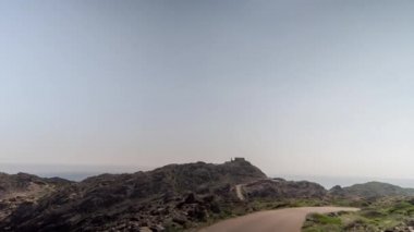 Güzel cap de creus milli park sahil Catalina, İspanya sürücüde POV