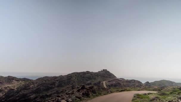 Pov Drive Beautiful Cap Creus National Park Coastline Catalina Espanha — Vídeo de Stock