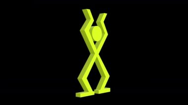 Erkek ve erkekler tabela farklı grafik görüntüler yapılan 3d serisi