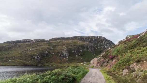 Pov Shot Van Een Camera Aan Voorkant Van Een Voertuig — Stockvideo