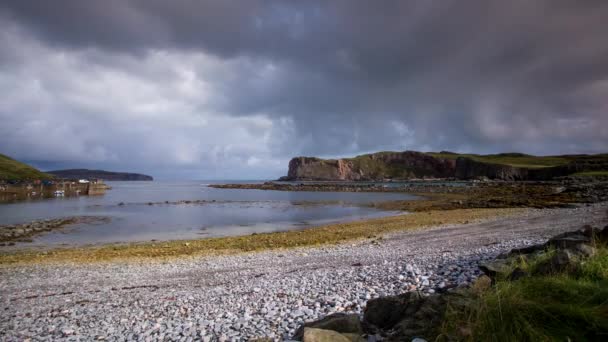Beautiful Highlands Landscape Skerray Bay Looking Out Sea — Stock Video