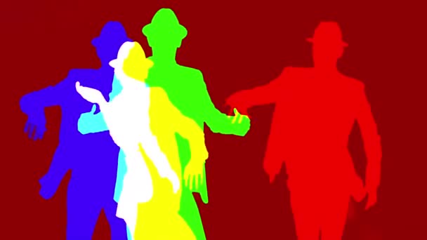 Behendig Mannelijke Danser Een Eigentijdse Stijl Deze Serie Een Schaduw — Stockvideo
