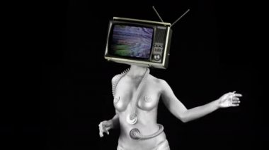 Başı olarak televizyon çıplak kadınla dans, Tv programları soyutlama