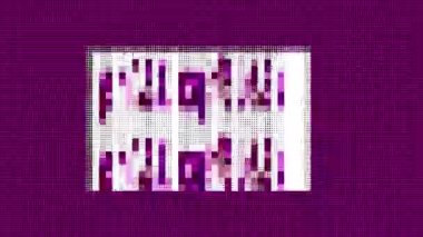 İkili kod ve soyut etkileri ile bilgisayar ekranında çalışan sayıları