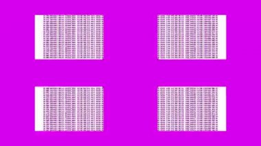 İkili kod ve soyut etkileri ile bilgisayar ekranında çalışan sayıları