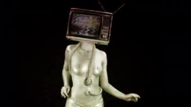 Başı olarak televizyon çıplak kadınla dans, Tv programları soyutlama