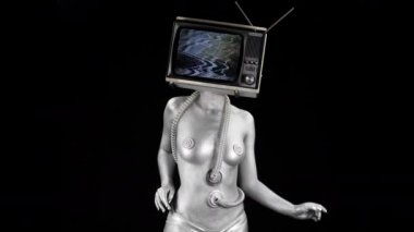 Başı olarak televizyon çıplak kadınla dans, Tv programları soyutlama