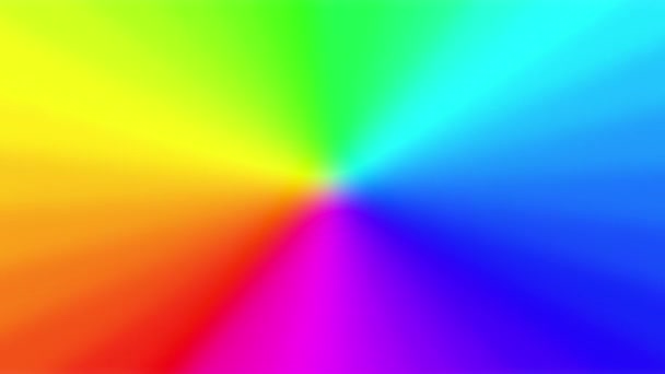 旋转催眠彩虹螺旋环 — 图库视频影像