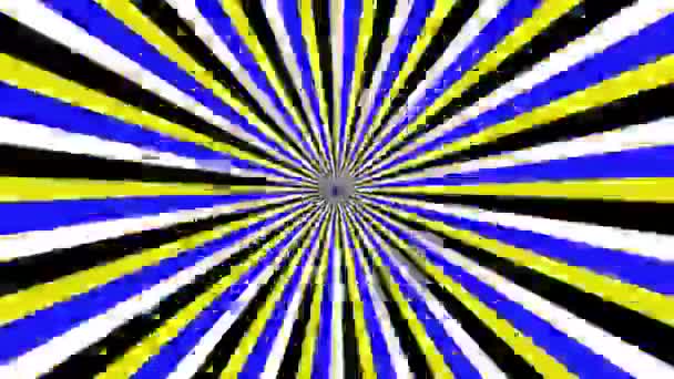 Girando Hipnótico Lazo Espiral Colorido — Vídeos de Stock