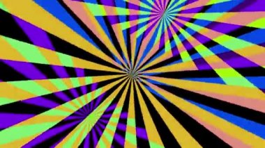 Hipnotik renkli sarmal döngü iplik