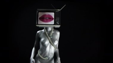 TV baş kadın dudaklar