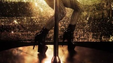 şaşırtıcı kutup dans serisi, ayak üzerinde odak