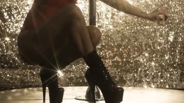 神奇的极舞者系列 专注于腿部 — 图库视频影像