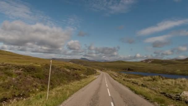 Pov Shot Van Een Camera Aan Voorkant Van Een Voertuig — Stockvideo