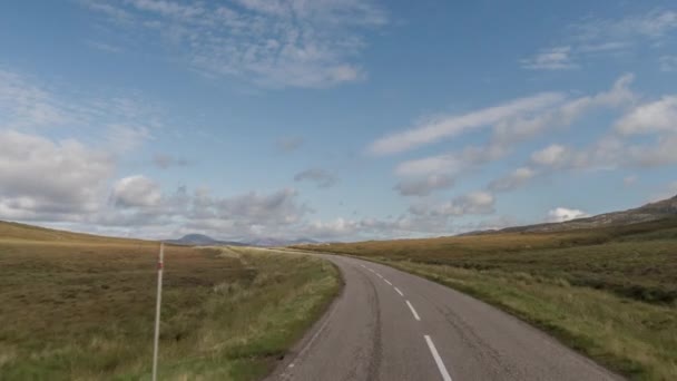 Pov Aufnahme Aus Einer Kamera Die Der Front Eines Fahrzeugs — Stockvideo